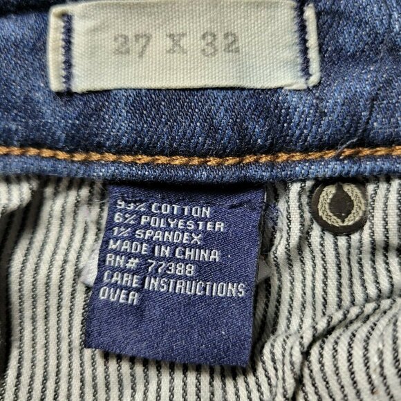 Madewell Jeans Size 27 26X30 Low Rise Skinny Dark Wash - Picture 6 of 8